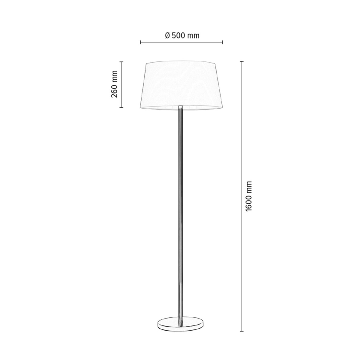 Lampa Podłogowa BRITOP Lighting 1xE27 Max.60W Połączenie Chromu oraz Bieli, Polski Producent, 1 szt.