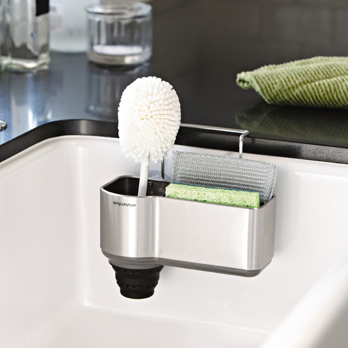Pojemnik do zlewu SINK CADDY - stal nierdzewna / simplehuman
