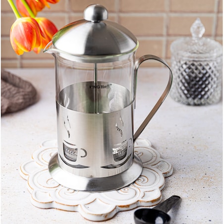 Zaparzacz tłokowy do herbaty kawy french press 350ml KINGHOFF