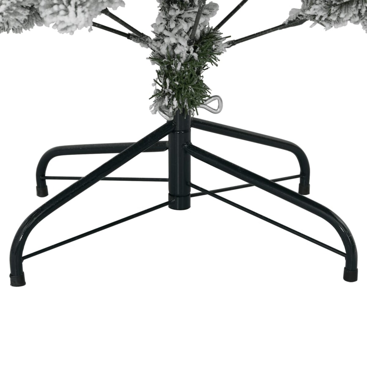 vidaXL Sztuczna choinka zawiasowa, ośnieżona, 120 cm