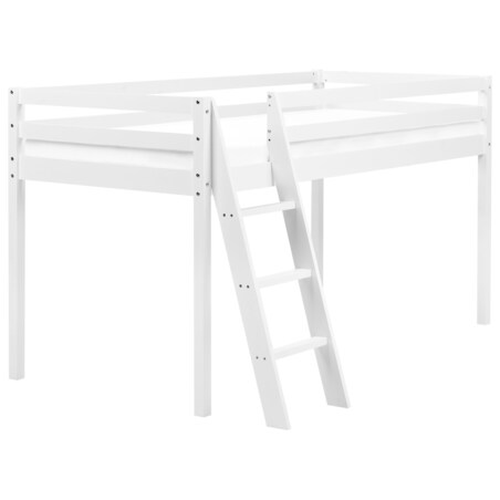Łóżko na antresoli Drewno ASCOUX 90 x 200 cm Biały