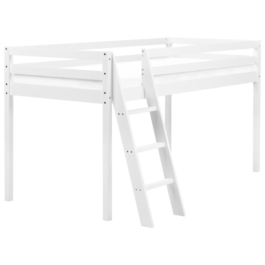 Łóżko na antresoli Drewno ASCOUX 90 x 200 cm Biały