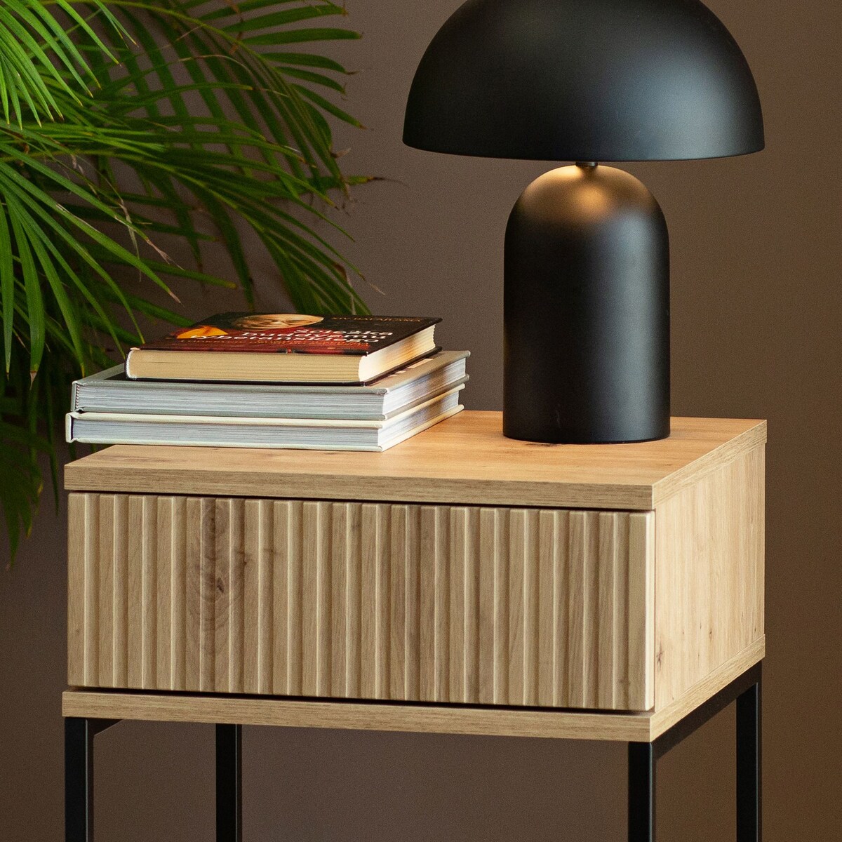 Konsimo RECTUS Zestaw stolików nocnych 2szt.w kolorze dębu artisan