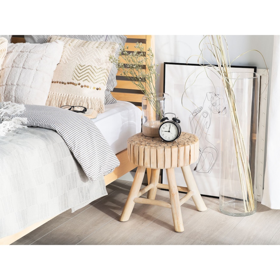 Stolik nocny jasne drewno NAMPA