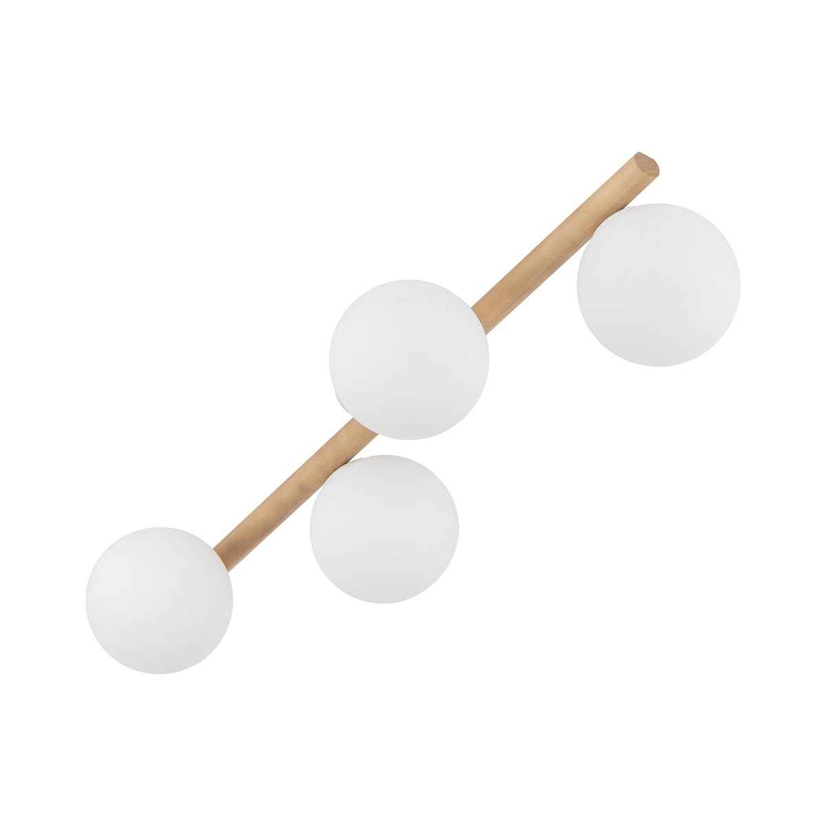 Lampa sufitowa ESTERA WOOD 5769 TK Lighting 4xG9 biała sosna 65 cm nowoczesna do salonu kuchni jadalni