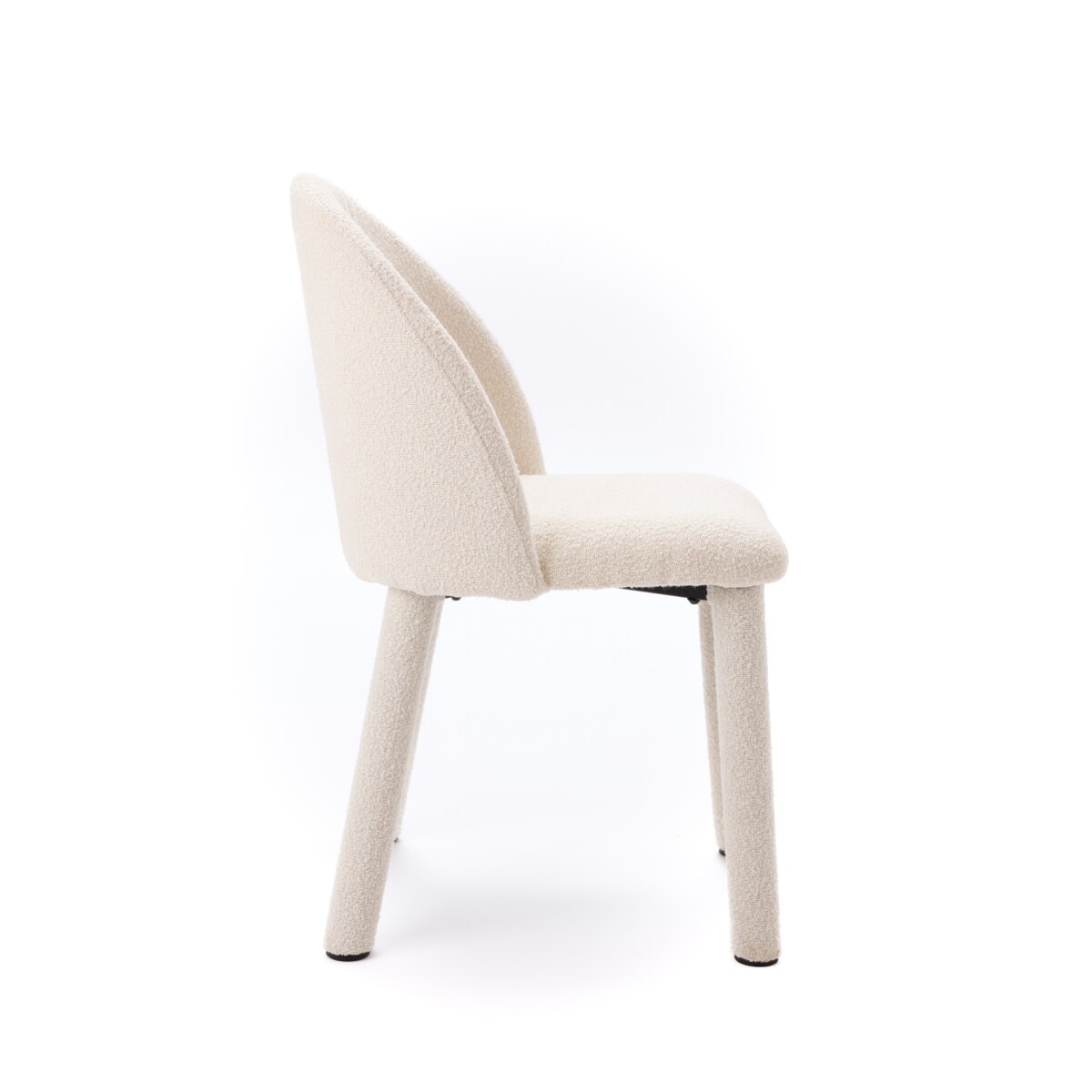 ZESTAW 2 SZTUK Krzesła MONTI Białe Tapicerowane Nowoczesne Do Jadalni