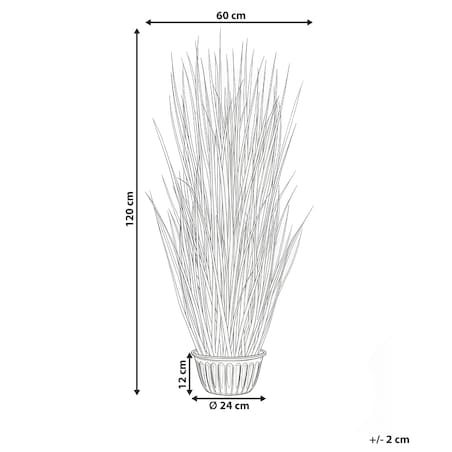 Sztuczna roślina GRASS 120 cm Zielony