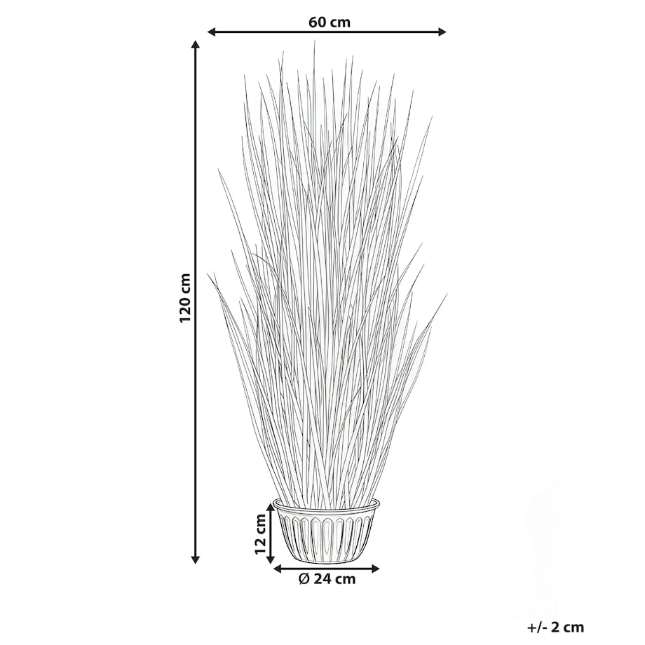 Sztuczna roślina GRASS 120 cm Zielony