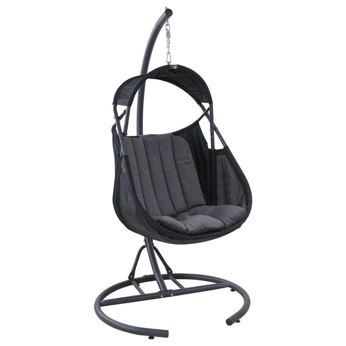 Fotel wiszący Forli ogrodowy szary 1 szt.