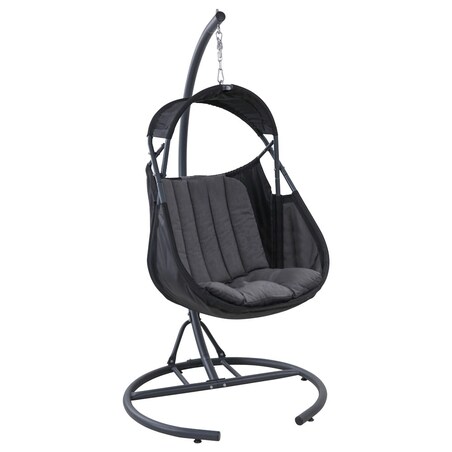 Fotel wiszący Forli ogrodowy szary 1 szt.