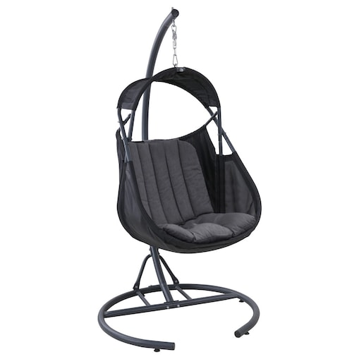 Fotel wiszący Forli ogrodowy szary 1 szt.