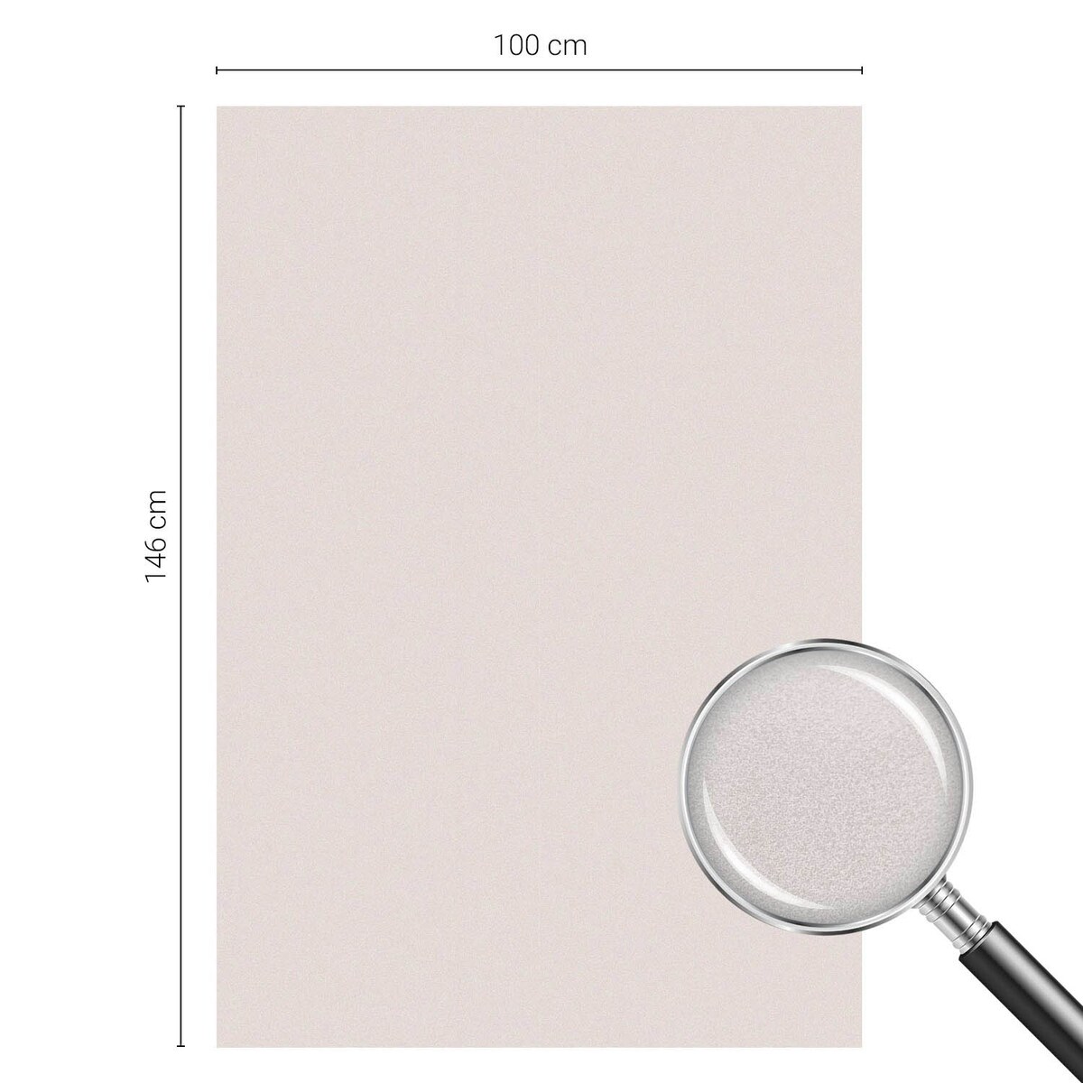 Folia okienna chroniąca prywatność - Beżowy odcień minimalistyczna elegancja - 100x146 cm