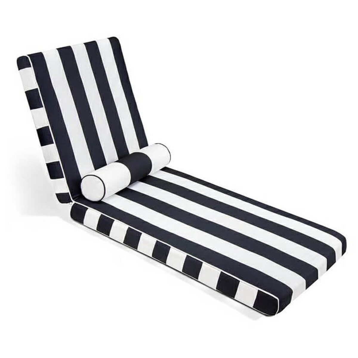 Materac ogrodowy z poduszką Azure 5900168832312 King Home czarny biały