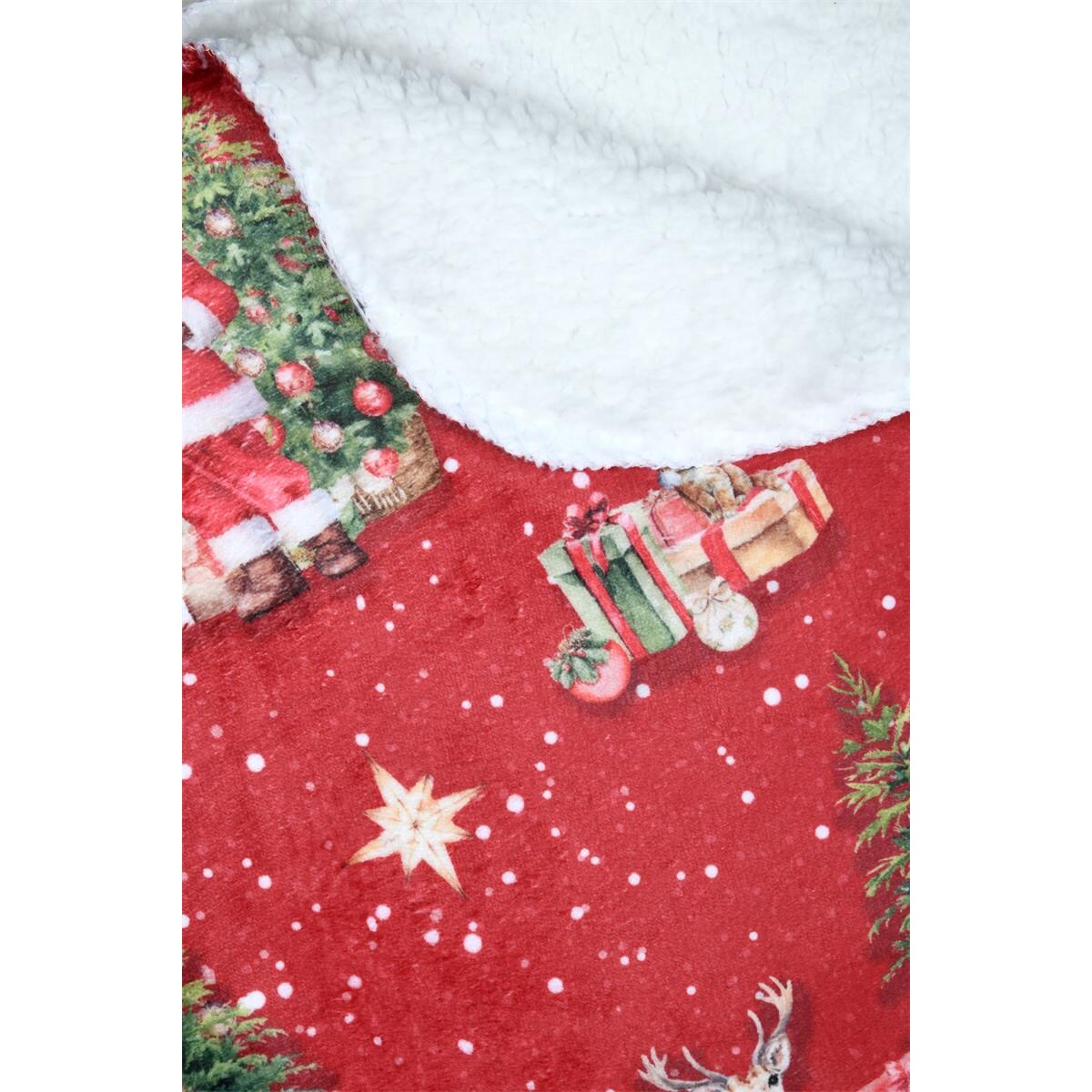 Koc świąteczny z barankiem NOEL, 130 x 160 cm