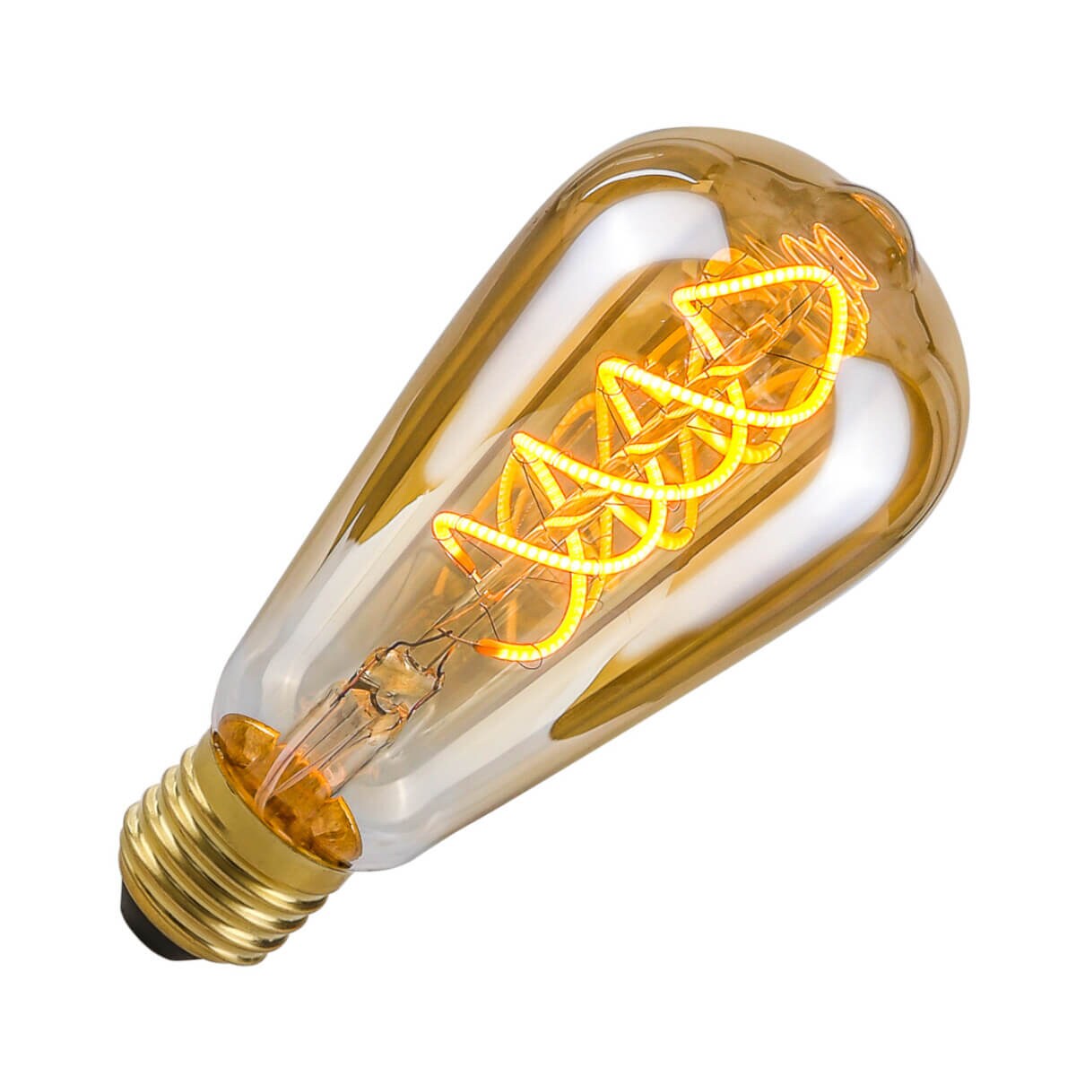 Dekoracyjna żarówka LDS-ST64-SA ST64 Italux LED E27 170lm 2200K bursztynowa