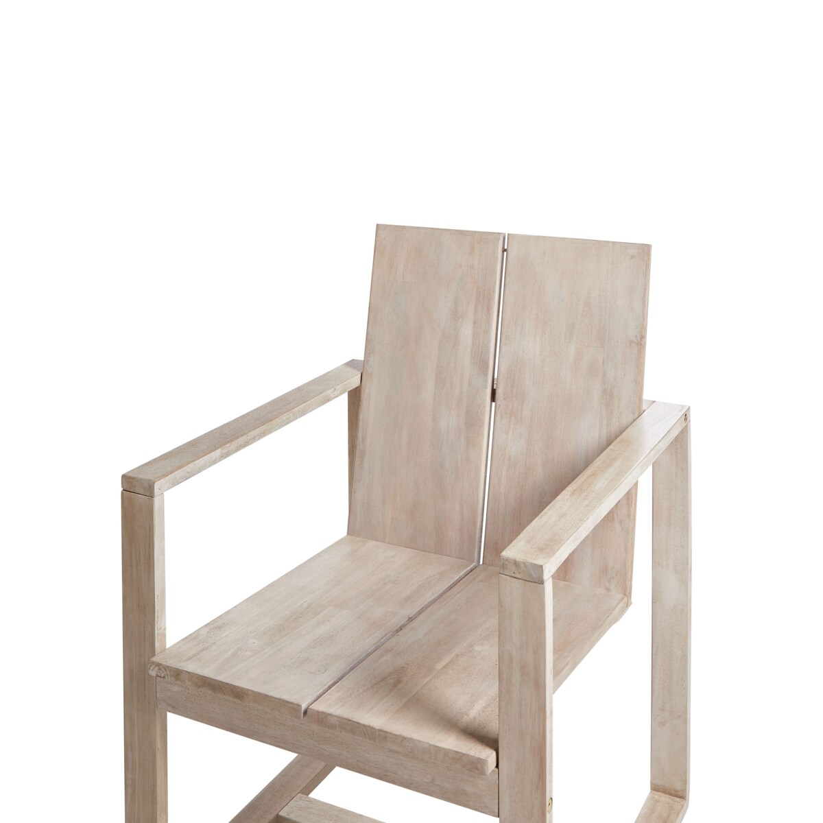 Zestaw 6 krzeseł ogrodowych z poduszkami AZZANELLO Drewno akacjowe Złamana biel