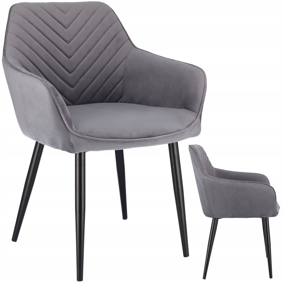 KRZESŁO welur TAPICEROWANE do jadalni PIKOWANE