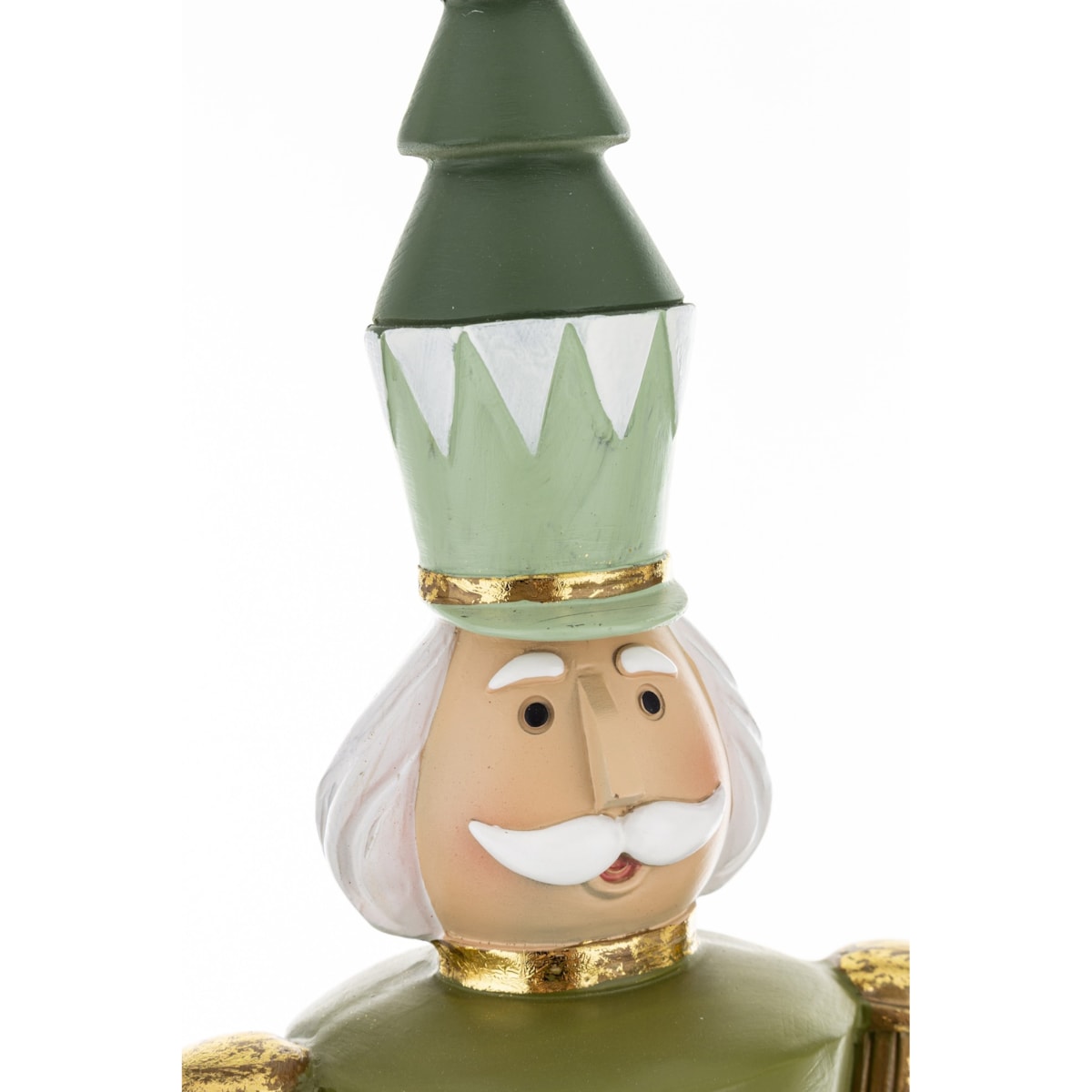 Figurka - Dziadek do orzechów 46x10 cm zielono-złoty