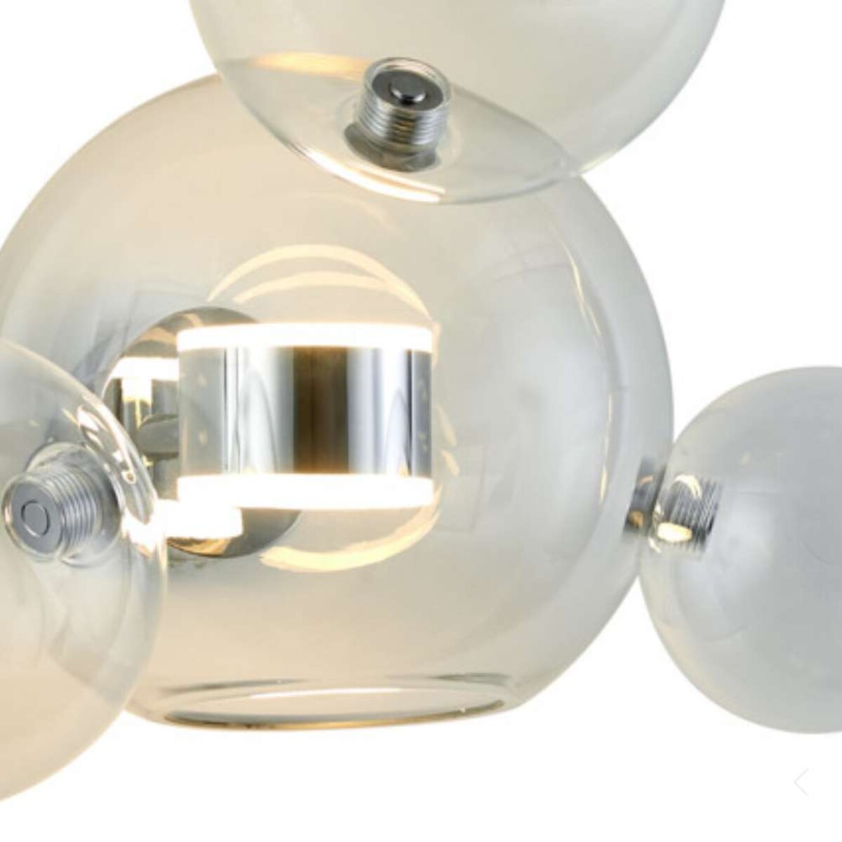 Szklana lampa ścienna Bubbles ST-0801W-3+1 CHROME Step LED 8W 3000K kule chrom