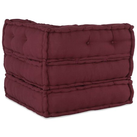 vidaXL Modułowa sofa, bordowy, 70x70x54, materiał