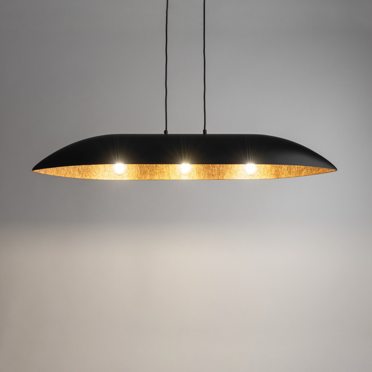 Wisząca lampa do salonu Gondola L 40634 Sigma łódka czarna miedziana