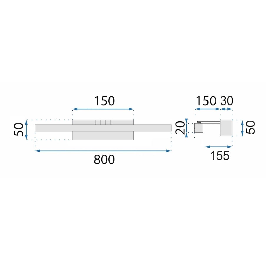 Kinkiet App1862-1W 80Cm Led Złoty, Aluminium, Tworzywo Sztuczne