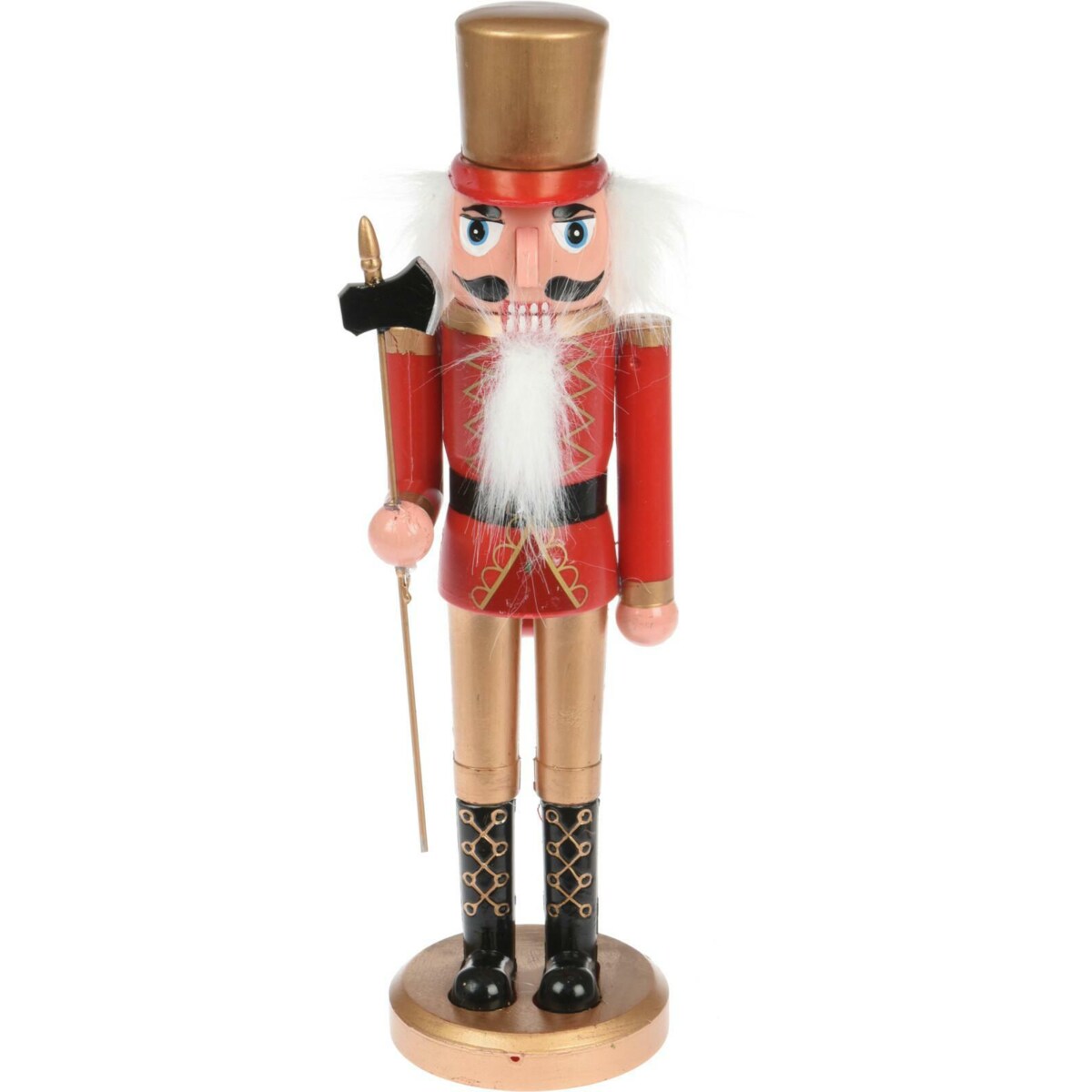 DZIADEK DO ORZECHÓW złoty kapelusz 28cm FIGURKA