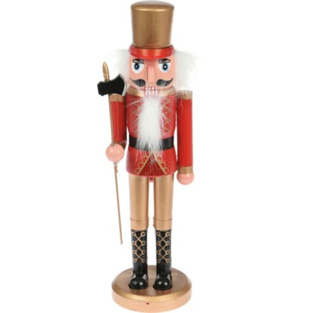 DZIADEK DO ORZECHÓW złoty kapelusz 28cm FIGURKA