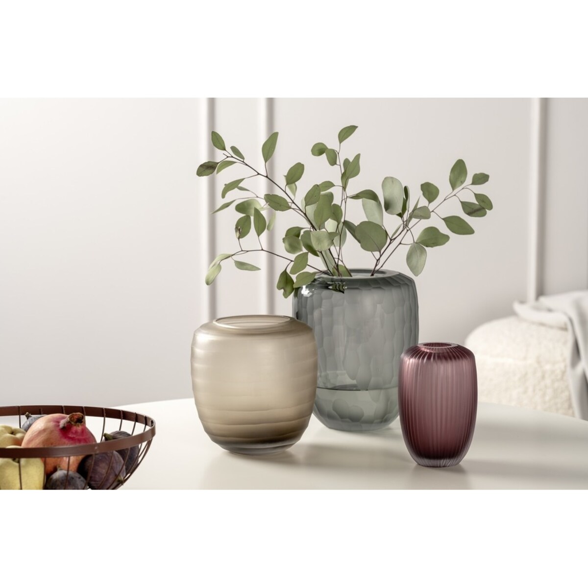 Wazon szklany 16 cm jagodowy BELLAGIO - Leonardo