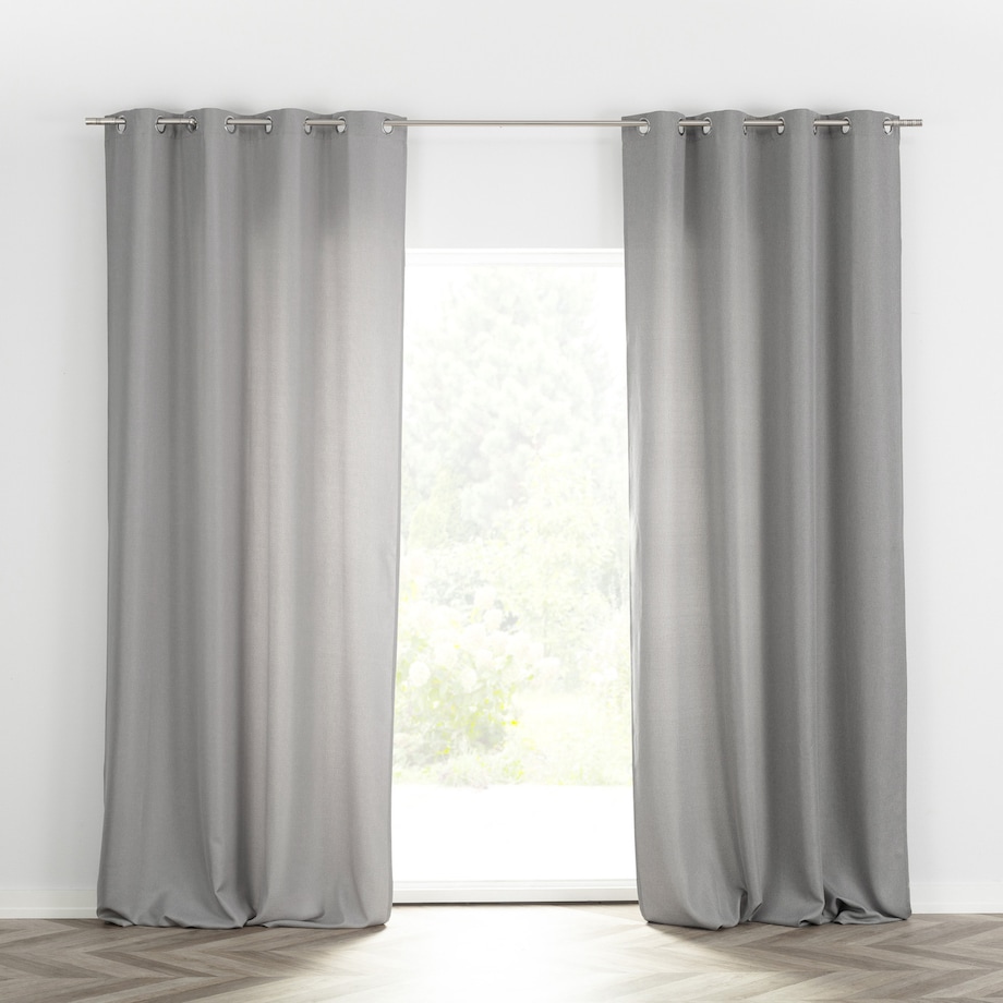 Zasłona BASIC na kółkach 140x280 cm szary 1 szt. 140x280 szary