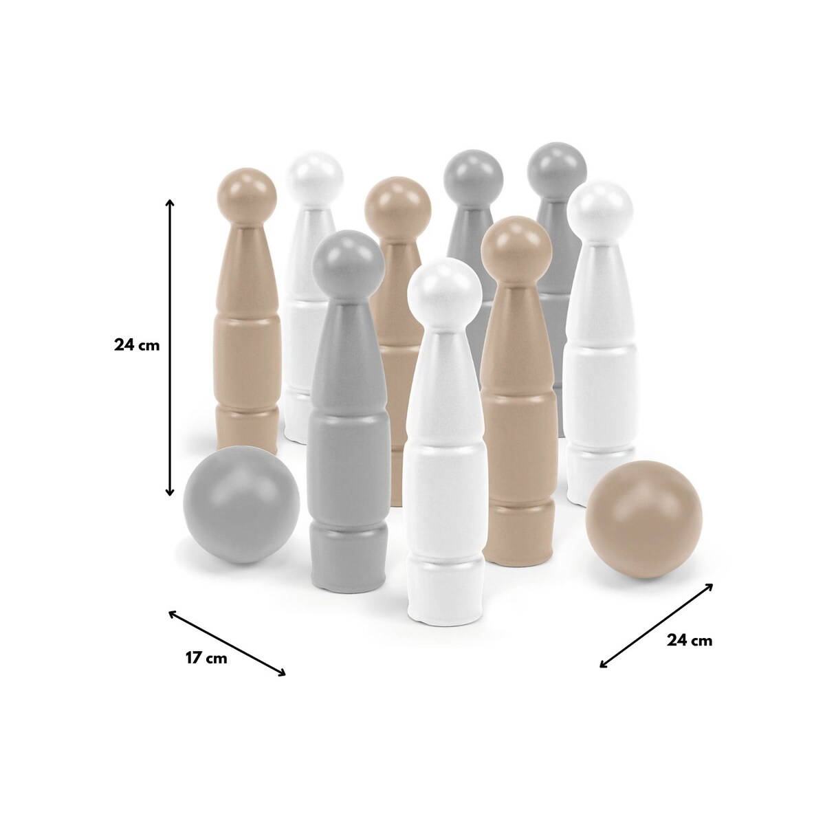 Biszkoptowa Chmurka Zestaw do gry w kręgle 11 el.