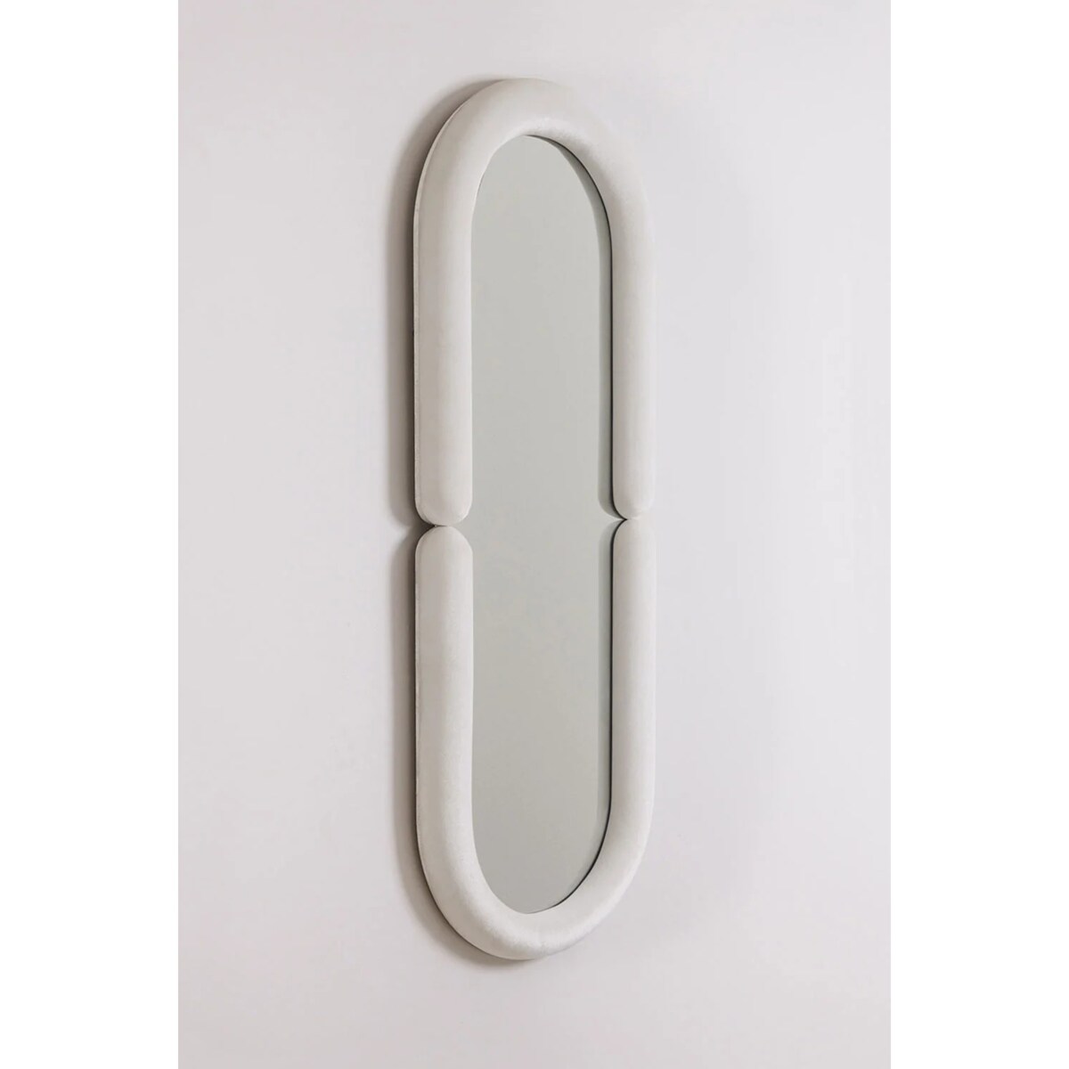 Lustro owalne w aksamitnej ramie Oval 160x60 cm