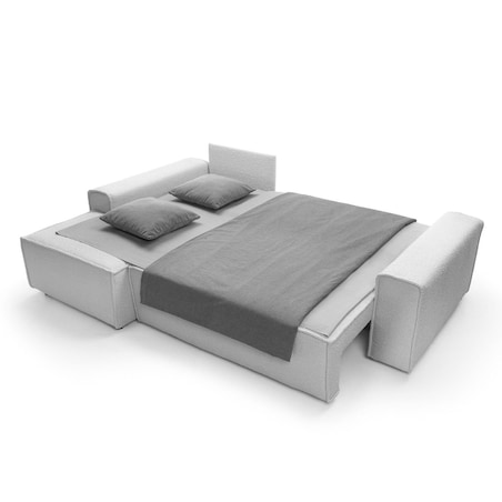 Narożnik rozkładany Oscar, beżowy szenil, 255 x 170 x 95 cm, Tkaniny tapicerskie - sofy