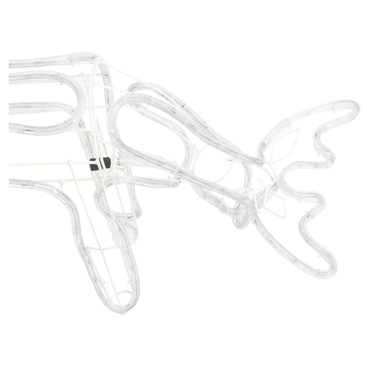 vidaXL Świąteczna dekoracja w kształcie renifera, ciepła biel