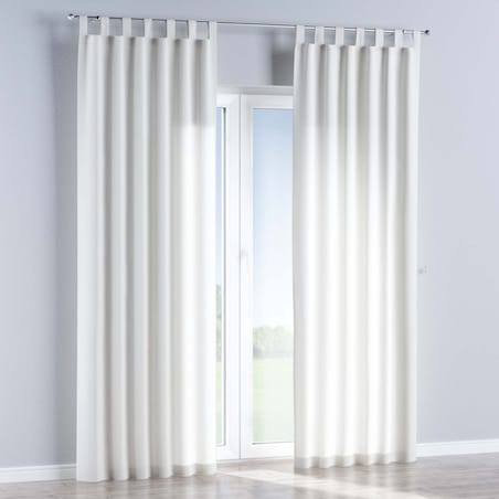 Zasłona na szelkach 1 szt. 130x245 satynowa biel