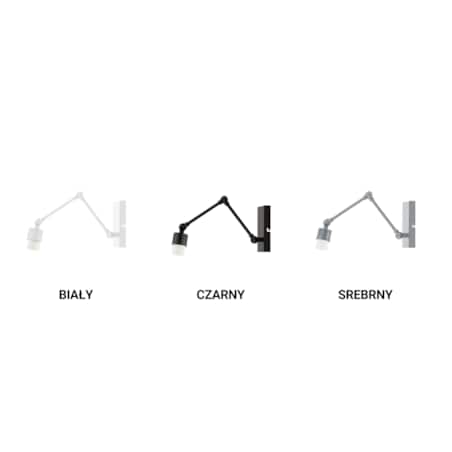 Kinkiet przegubowy lampa ścienna lampa na ścianę regulowany z abażurem diament SOUL