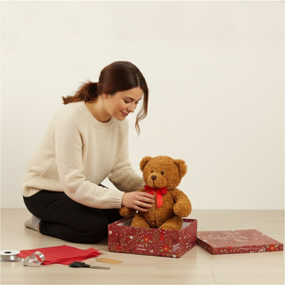 Pudełka Na Prezent Zestaw Pudełek Świąteczne 3 Rozmiary Kolorowe