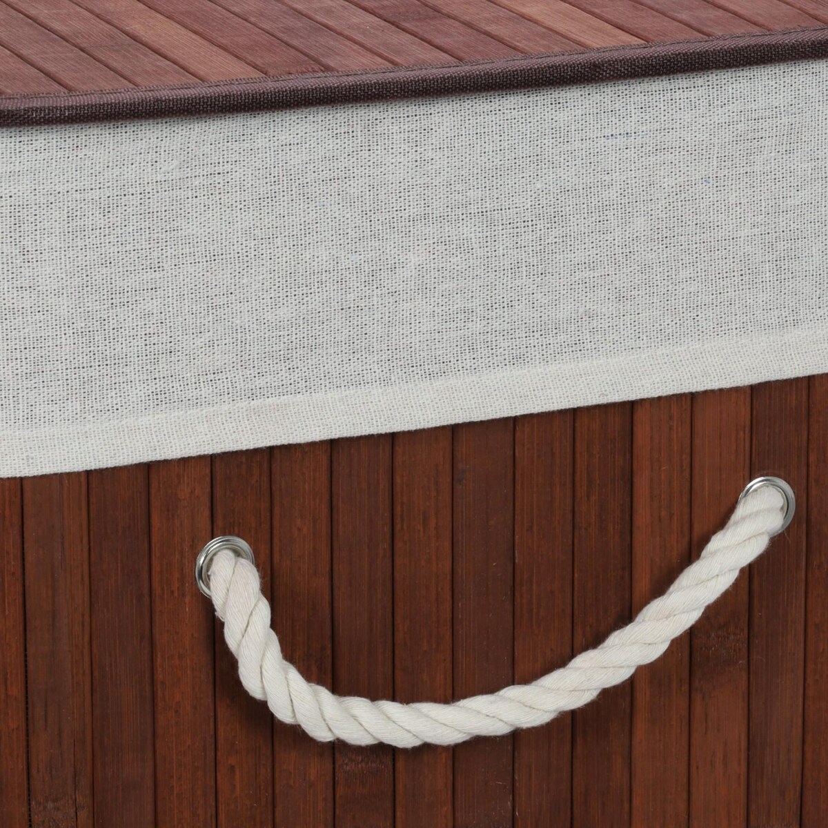 Bambusowy kosz na pranie, dwie komory SVANA, 100 l