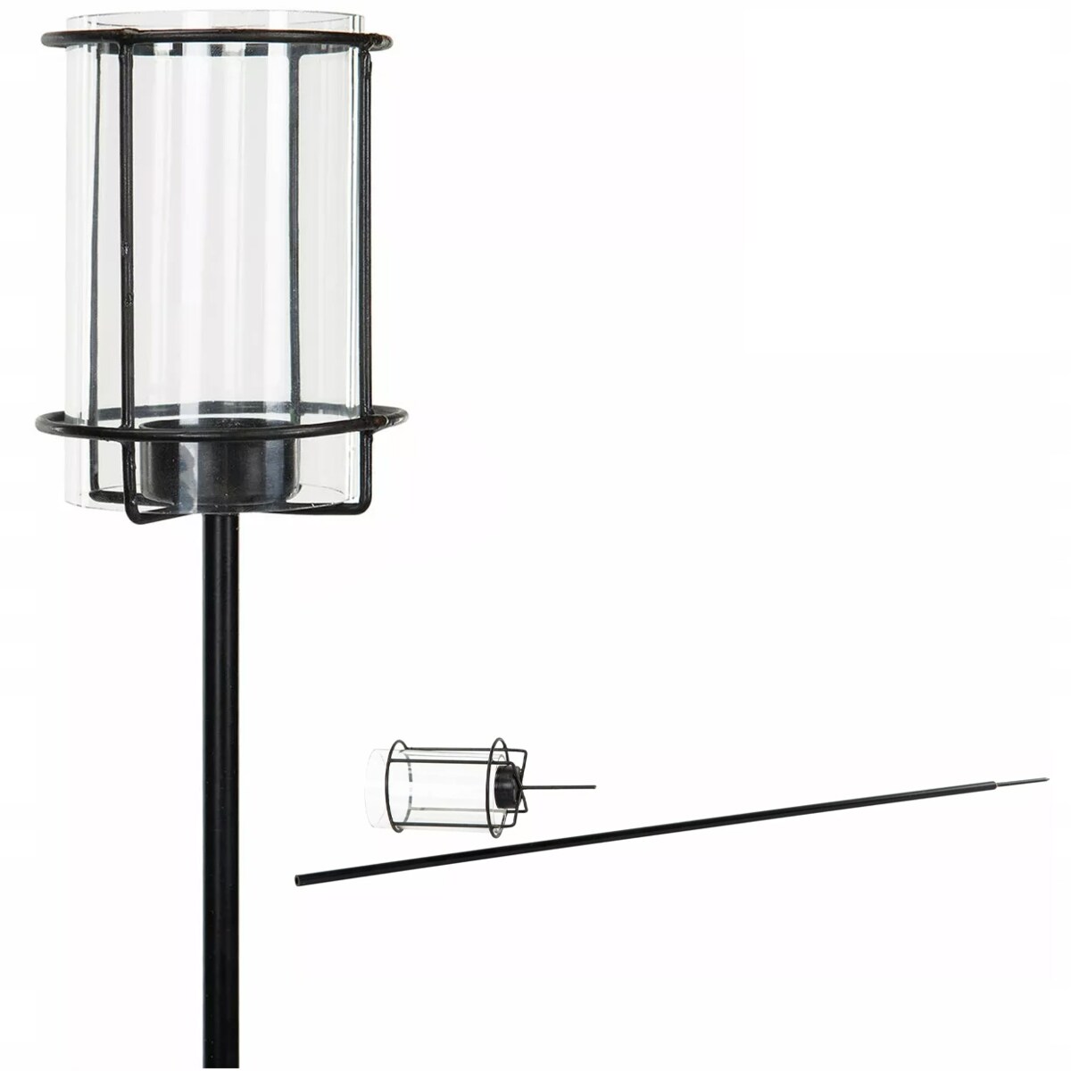 LAMPION LATARNIA OGRODOWA NA TEALIGHT BALKON TARAS do wbicia w trawnik