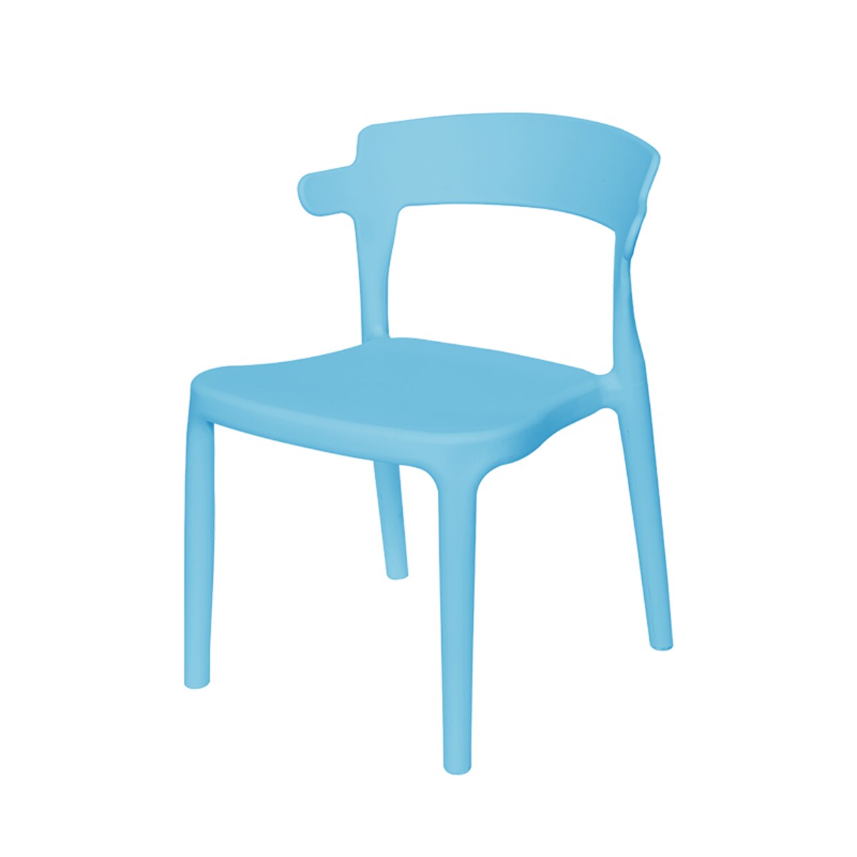 Krzesło dla dzieci plastikowe stabilne dziecięce niebieskie
