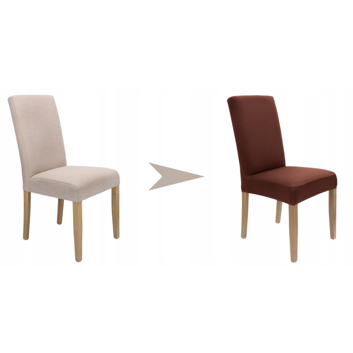 POKROWIEC NA KRZESŁO BRĄZOWY ELASTYCZNY [21C]