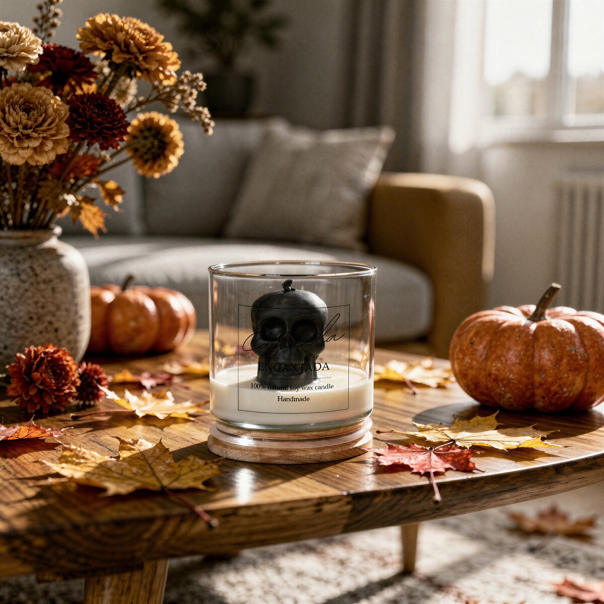 Świeca sojowa ZAPACHOWA świeczka HALLOWEEN jesienna PUMPKIN PIE handmade