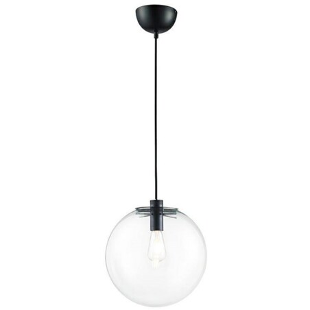 Lampa wisząca Sandra MSE010100307 kula przezroczysta czarna