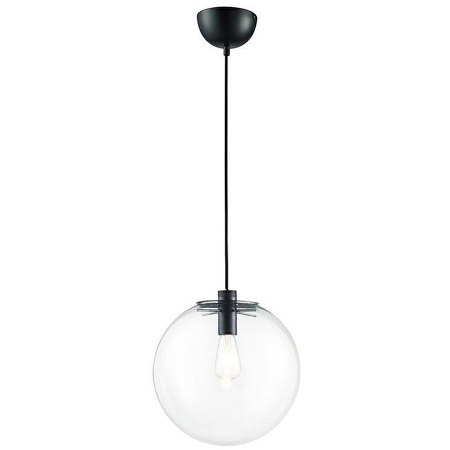 Lampa wisząca Sandra MSE010100307 kula przezroczysta czarna