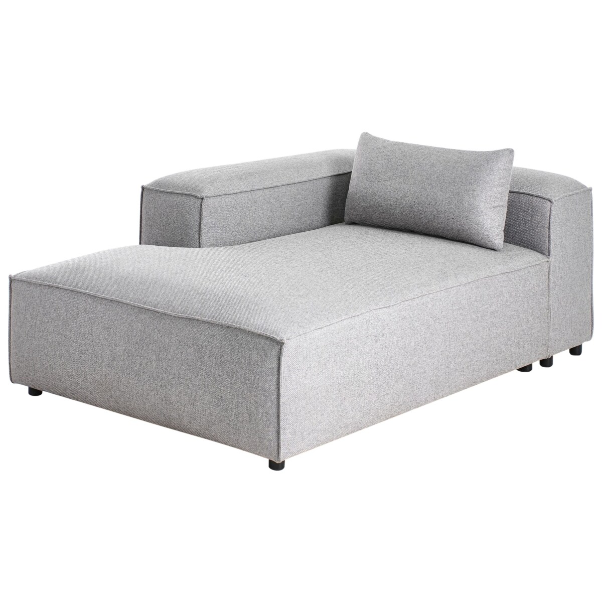 Szezlong prawostronny BRANDE Szary