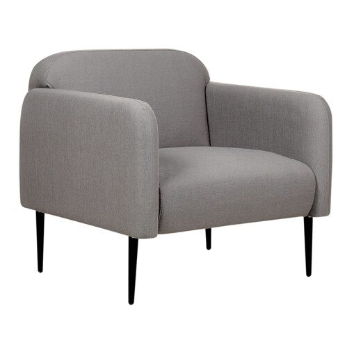 Fotel tapicerowany szary STOUBY