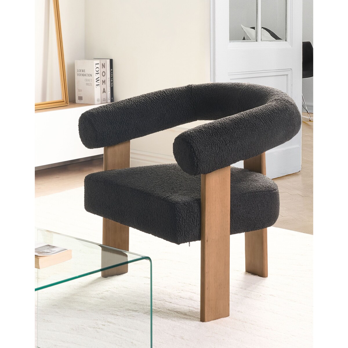 Fotel ILBRO Boucle Czarny