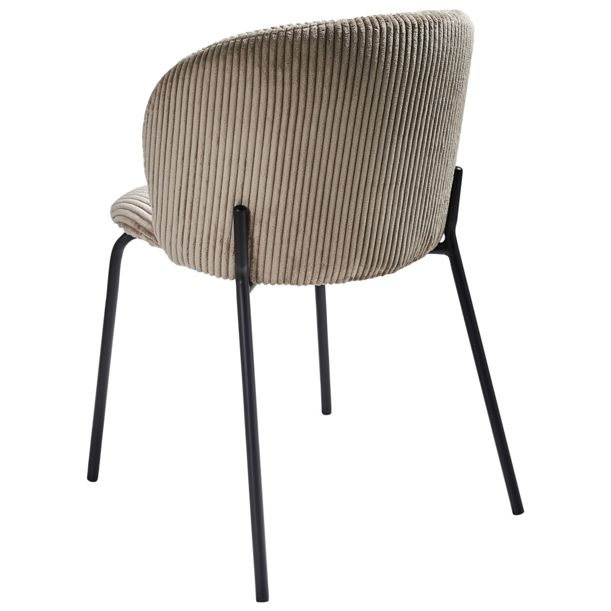 Zestaw 2 krzeseł do jadalni MILES Sztruks Beżowy