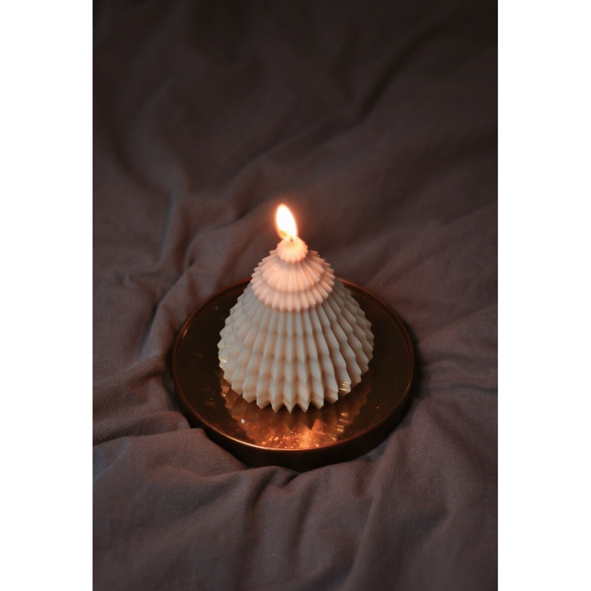 Świeca sojowa Świąteczna CHOINKA duża 280 ml - NATURALNA