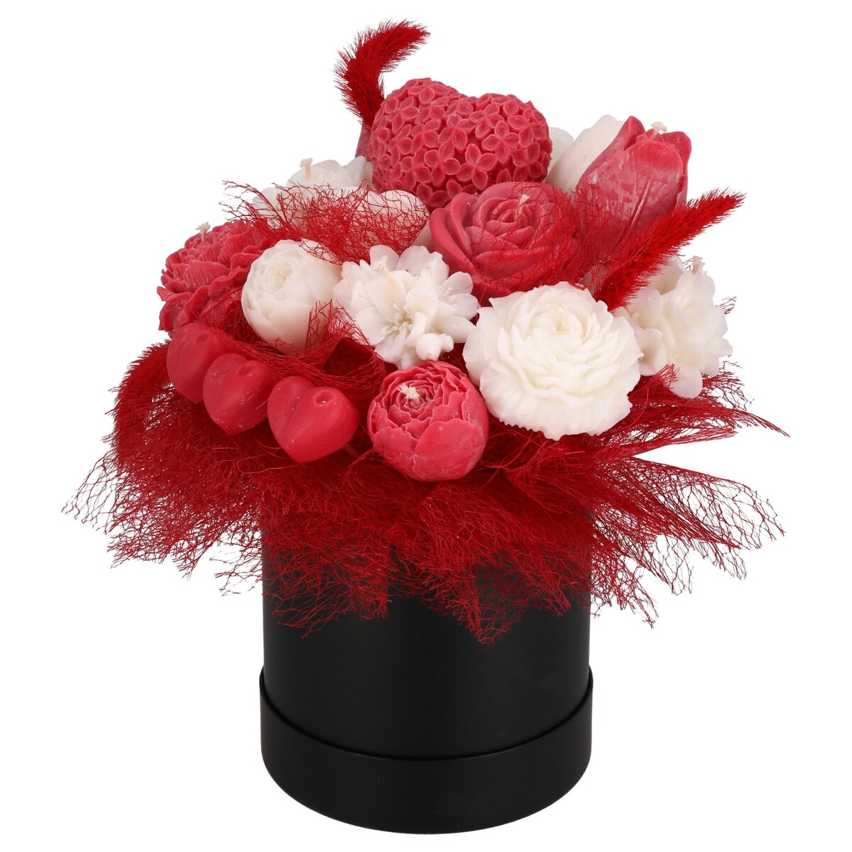 Świeca sojowa ZAPACHOWA bukiet FLOWERBOX handmade prezent CANDELA ENCANTADA